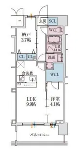 スプランディッド梅田グランノース【2階】の間取り