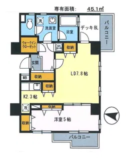 アースブルージュ【6階】の間取り
