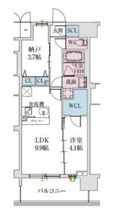 スプランディッド梅田グランノース【3階】の間取り