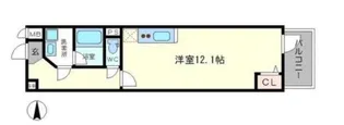ラクラス長堀橋【11階】の間取り