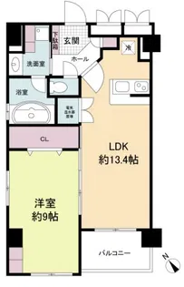 グレンパーク梅田北【14階】の間取り