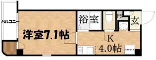 オリエンタル西天満【5階】の間取り