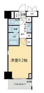 QCフラット北堀江【7階】の間取り