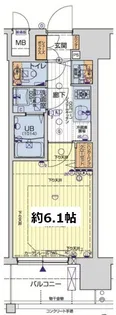 レオンコンフォート難波西Ⅱ【6階】の間取り