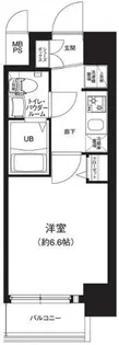 ワールドアイ阿波座WEST【4階】の間取り