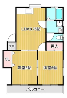 第2メゾン西川【2階】の間取り