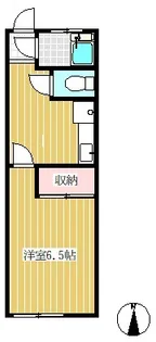 飯塚荘【202号室】の間取り