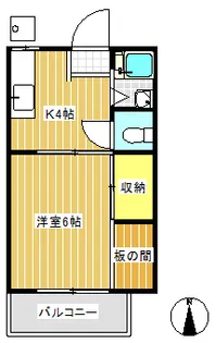 ホワイトハイツ【1階】の間取り