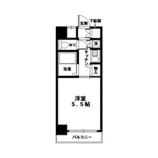 クラウンハイム夕陽丘【7階】の間取り