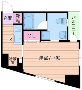 ベルエール天王寺【6階】の間取り