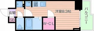 ララプレイス四天王寺夕陽ヶ丘【2階】の間取り