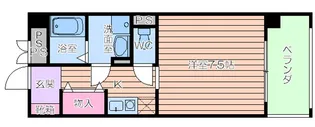 ラシーヌ上本町【5階】の間取り