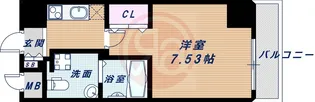 大阪プレステージアコモデーション【1411号室】の間取り
