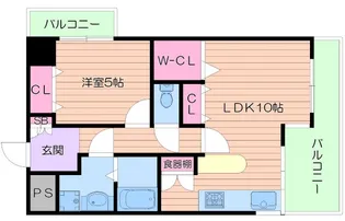 Sパレス天王寺【4階】の間取り