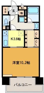 ディアステージ夕陽丘ソシエール【6階】の間取り