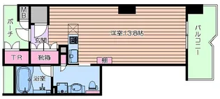 ロイヤルパークス桃坂【6階】の間取り