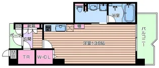 ロイヤルパークス桃坂【10階】の間取り