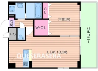 クリスタルエレガンスWEST【8階】の間取り
