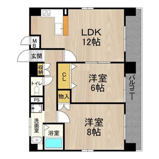 GATHERIA PACE【2階】の間取り