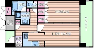 アーバンエース夕陽丘パル【12階】の間取り