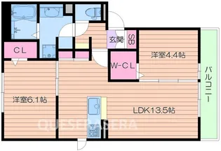 ドムス天王寺【2階】の間取り