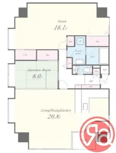 セイワパレス四天王寺【5階】の間取り