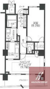ロイヤルパークス桃坂【11階】の間取り