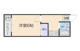 ルネ北畠【1階】の間取り