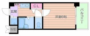 プレサンス阿倍野阪南町【7階】の間取り