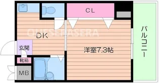 メロディーハイム美章園【7階】の間取り