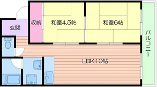 ハイツかわしま【5階】の間取り
