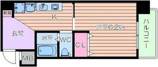 ルミナーレ天王寺【6階】の間取り