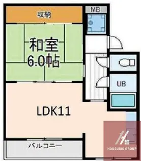カーサ中田【3階】の間取り