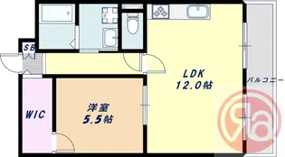 レインボーコートパートⅡ【3階】の間取り