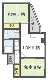 レジデンストーア【4階】の間取り