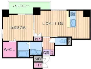 アークアベニューアベノ【7階】の間取り