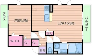 セジュールコートあべのSR【2階】の間取り