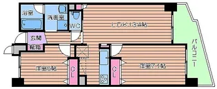 カスタリア阿倍野【5階】の間取り