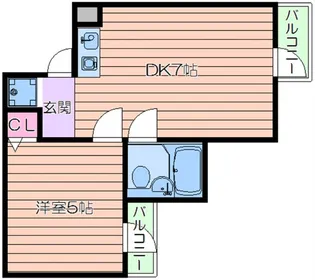 ミングルROSA【4階】の間取り