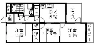 ハイネス・アビコ【4階】の間取り