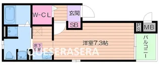 ガーデン ベル【1階】の間取り
