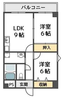 メゾン栄【4階】の間取り