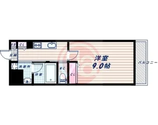 ブラン花園町【8階】の間取り