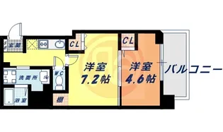 ヴィラ・セレーノ玉造本町【4階】の間取り