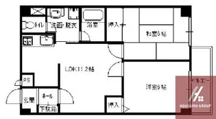 クレール帝塚山【3階】の間取り