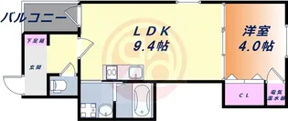 1LDKの間取り画像