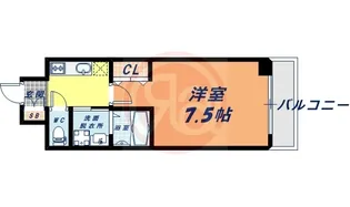 1Kの間取り画像