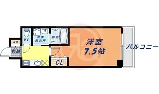 グレータ美章園【10階】の間取り
