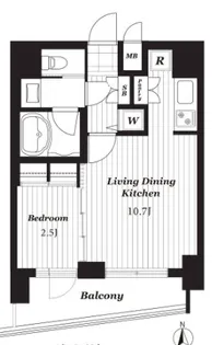 ダイナシティ上本町【3階】の間取り