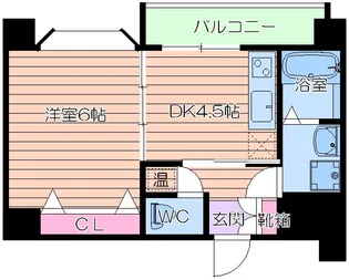 アパルト文の里【10階】の間取り